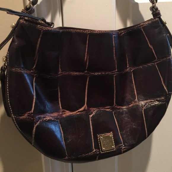 Dooney & Bourke Croco Brown Handbag