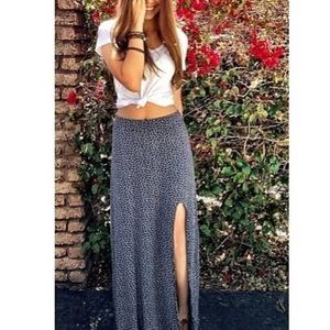 Brandy Melville Floral Maxi Skirt