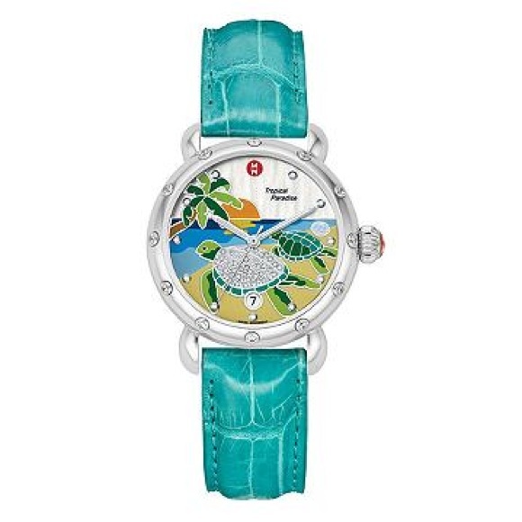 Michele Tropical Paradise Turtle watch