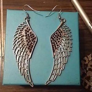 Angle wing earrings