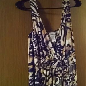 Jaclyn Smith Leopard print maxi dress