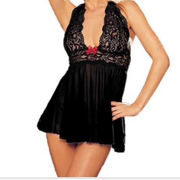 Sexy black lingerie