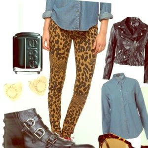 Tripp NYC leopard legging jeans