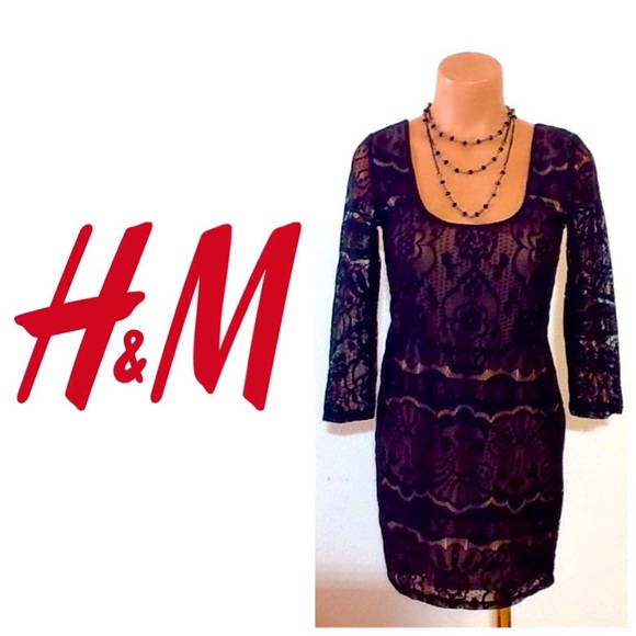🎉❤ HP 10/25/15 ❤️🎉 H&M Black Lace Dress.