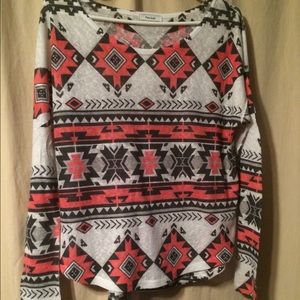 Tribal Print Long Sleeve