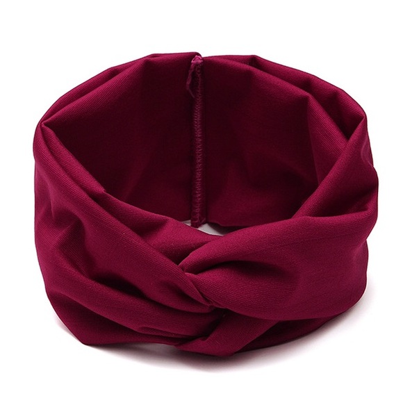 2/$20 • Twisted Knot Headwrap in Burgundy - Picture 2 of 4