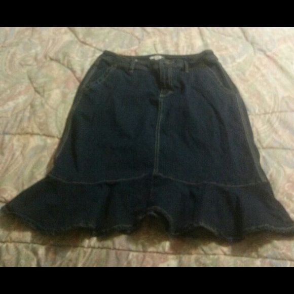 Denim Midi Skirt ~ Cato