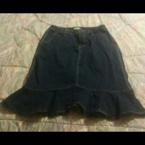 Denim Midi Skirt ~ Cato