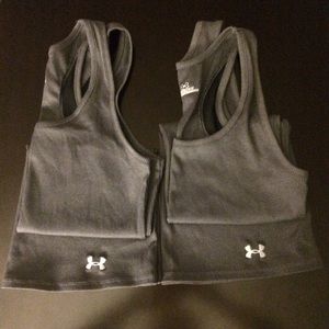 Under Armour charcoal gray heat gear tank