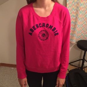 pink Abercrombie and Finch NY sweatshirt size L