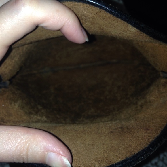 VINTAGE dark brown leather purse - Picture 3 of 4