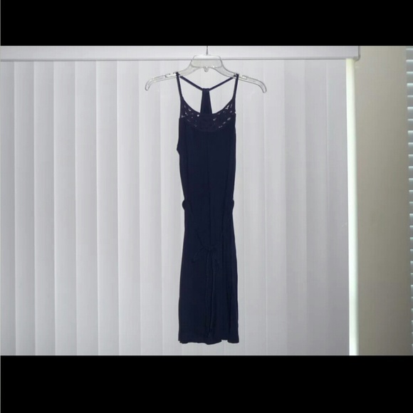 ♡American Eagle sundress crochet dress navy blue♡ - Picture 2 of 4
