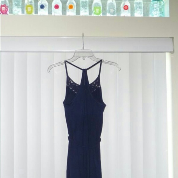♡American Eagle sundress crochet dress navy blue♡ - Picture 4 of 4