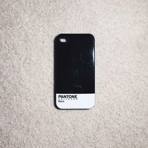 iPhone 4 PANTONE Black case.