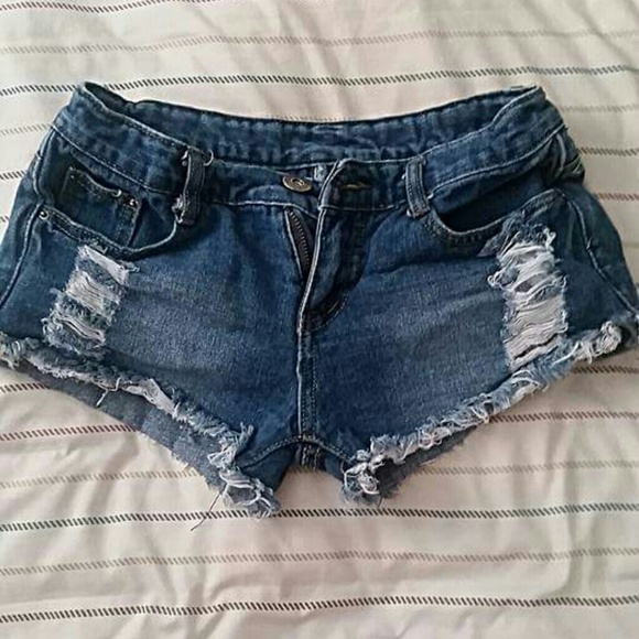 Denim shorts
