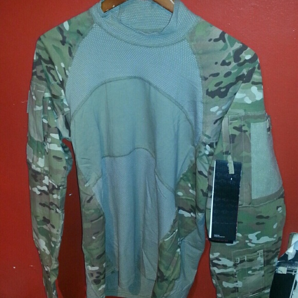 Flame resistant army camo shirt