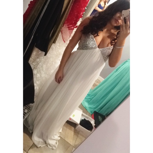 White La Femme Prom dress