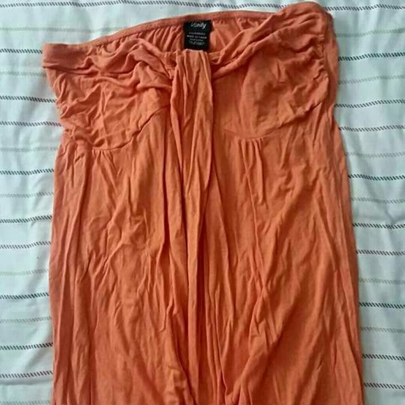 Orange tube top