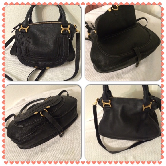 Chloe Marcie medium satchel off black - Picture 3 of 4