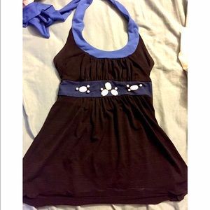 ❌SOLD in bundle🚫 Cute Black and blue blouse