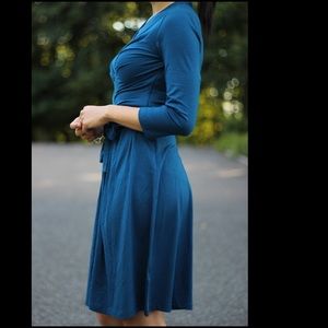 Banana Republic Blue Gemma Wrap Dress