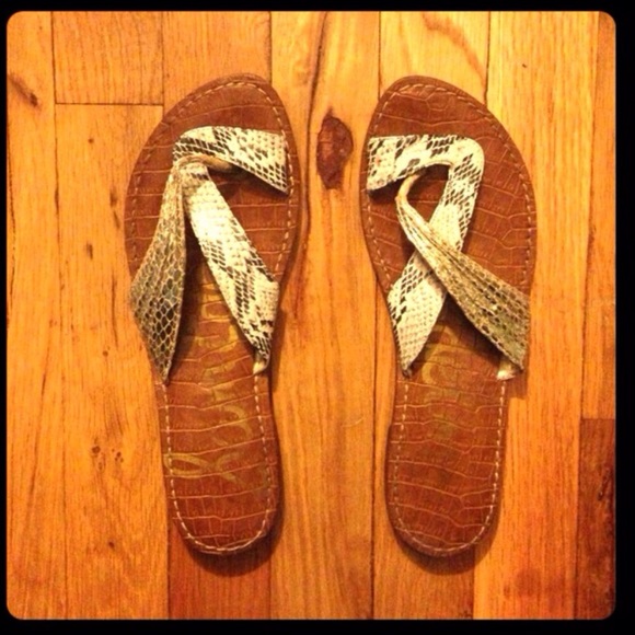 Sam Eldelman Sandals snake skin