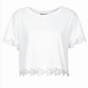 Topshop White Crop Top