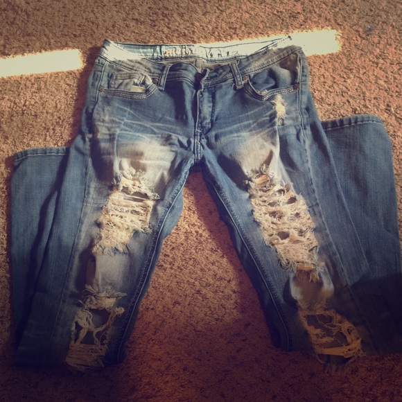 Ripped up jeans