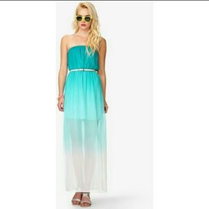 ***sold*** Ombre maxi dress w/ belt