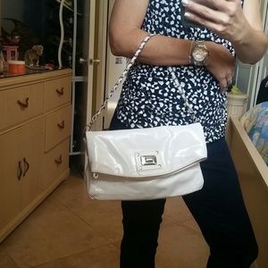 Nine West white patent bag