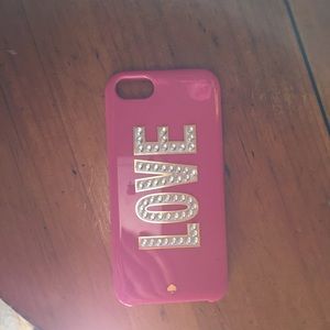 Pink Kate Spade Live Colorfully iPhone 5 5s Case