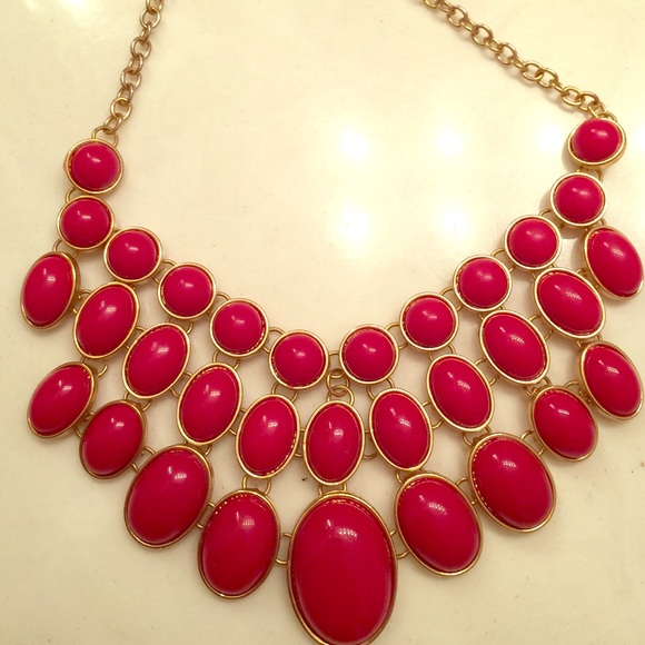 Red Statement necklace