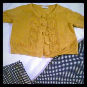 Yellow Banana Republic cardigan