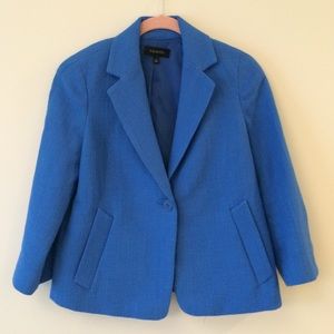 Royal blue 3/4 sleeve blazer