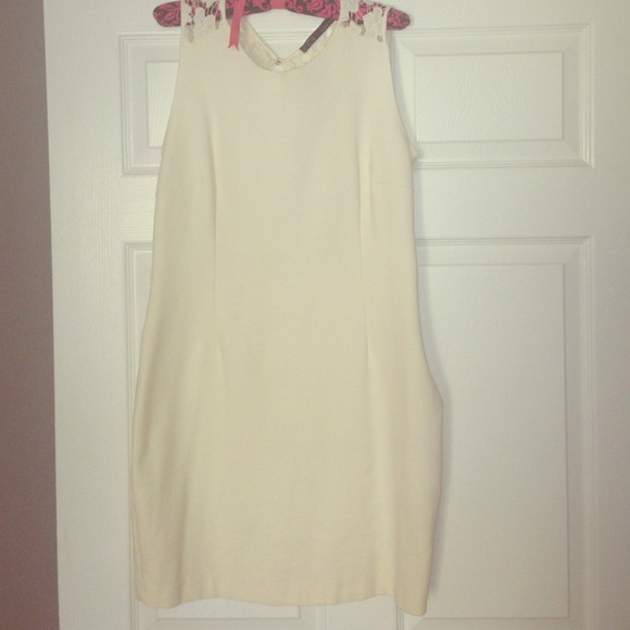 White Zara Shift Dress