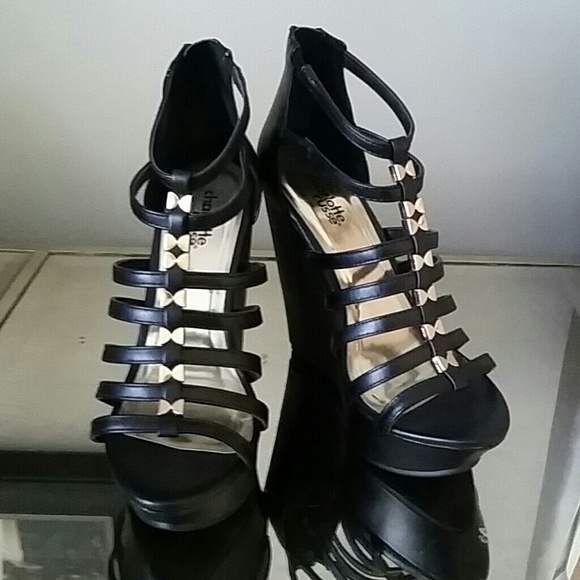Charlotte Russe Shoes - *SOLD* Black wedges