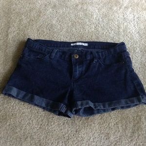 Dark jean shorts