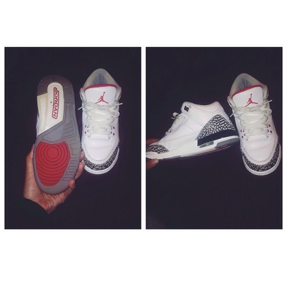 White cement retro 3s