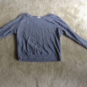 Grey comfy sweater top