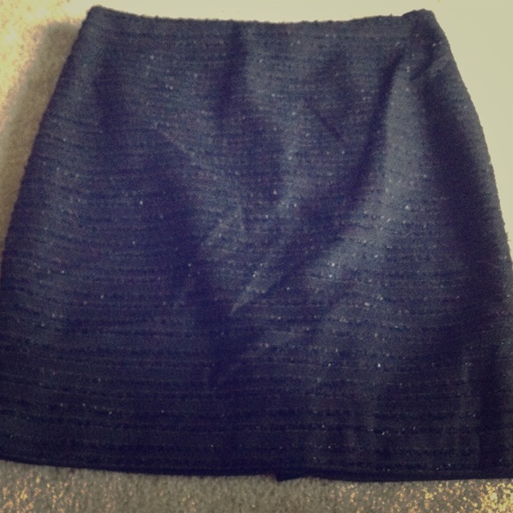 Black sparkle pencil skirt