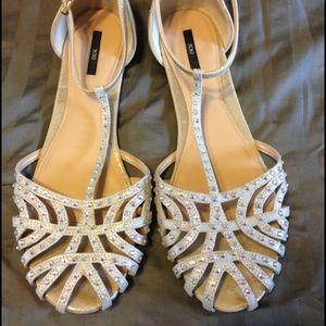 Forever 21 flat embellished sandals - Size 10