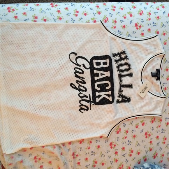 Hola back gangsta jersey tank top!