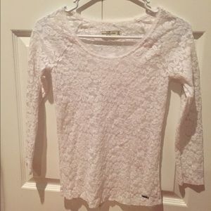 white lace top
