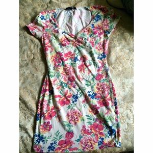 Floral Print Bodycon Dress