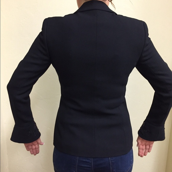 Black Escada blazer . Very unique . NWT - Picture 2 of 4