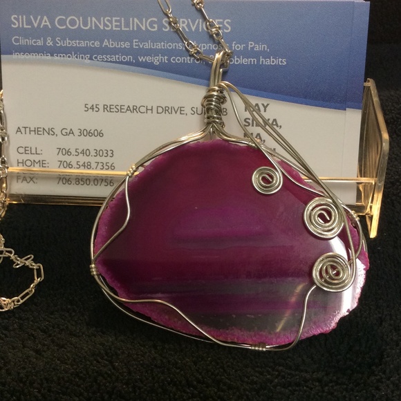 Beautiful one of a kind wire wrapped pendant