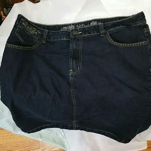 NO FUZE Rocker Jean Skirt sz. 20w