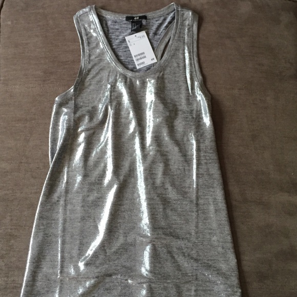 New Silver metallic tunic