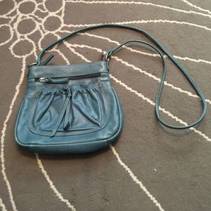 Blue crossbody bag