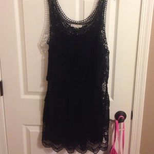 Black lace dress
